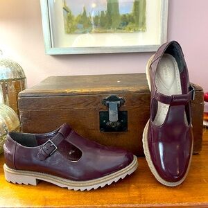 Clark’s patent leather Mary Jane loafers